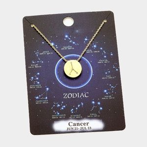 Cancer Zodiac Sign Necklace